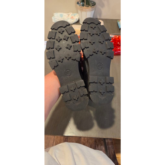 Michael Kors Black Brown Combat Boots - Picture 4 of 5